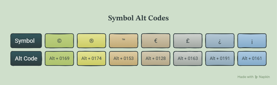 Use Alt Codes
